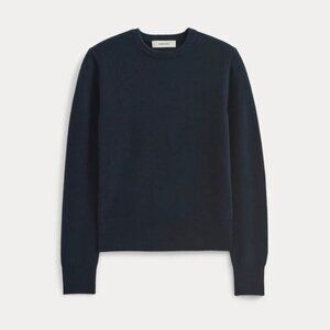Everlane Cashmere Slim Crew Sweater in Navy